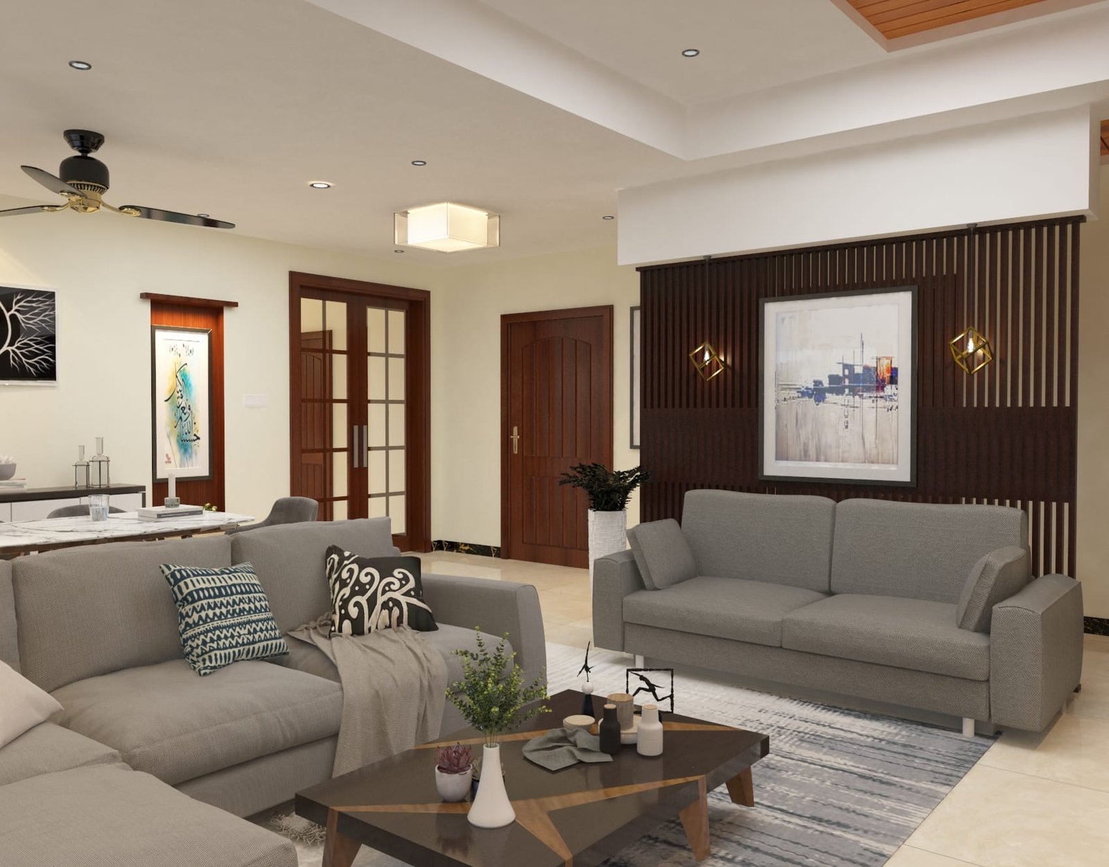 16-Tv Lounge Partition